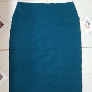 NWTS Lularoe Cassie skirt solid teal small